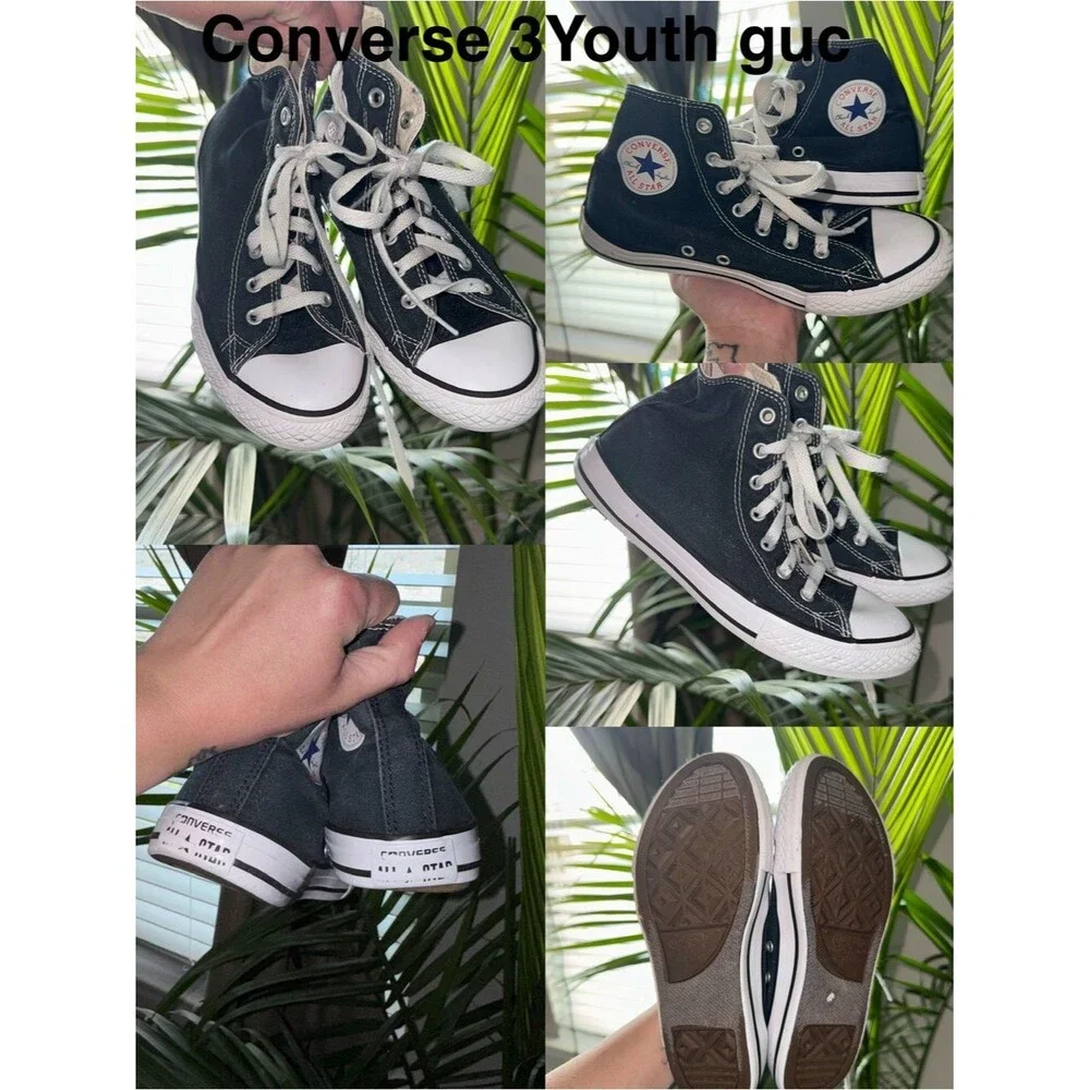 Converse Black and White Trainers